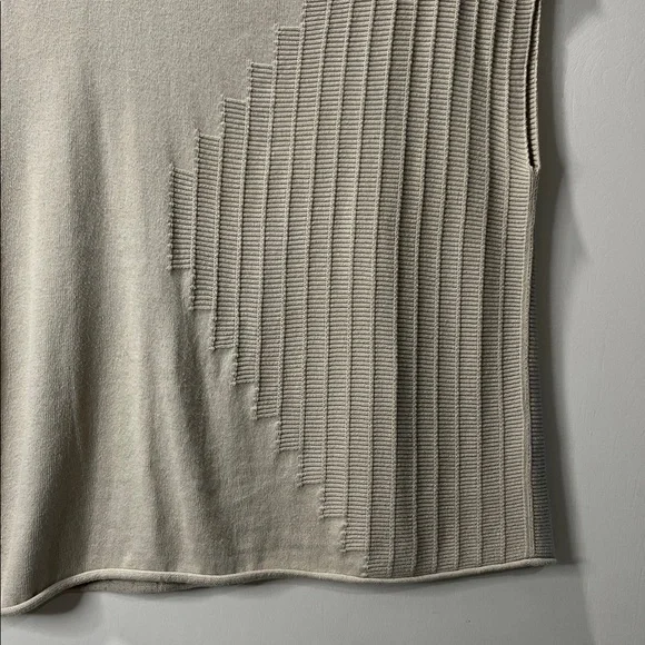 Lafayette 148 Cream Textured Sweater Vest - Picture 4 of 7